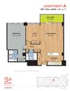 A one bedroom two bathroom